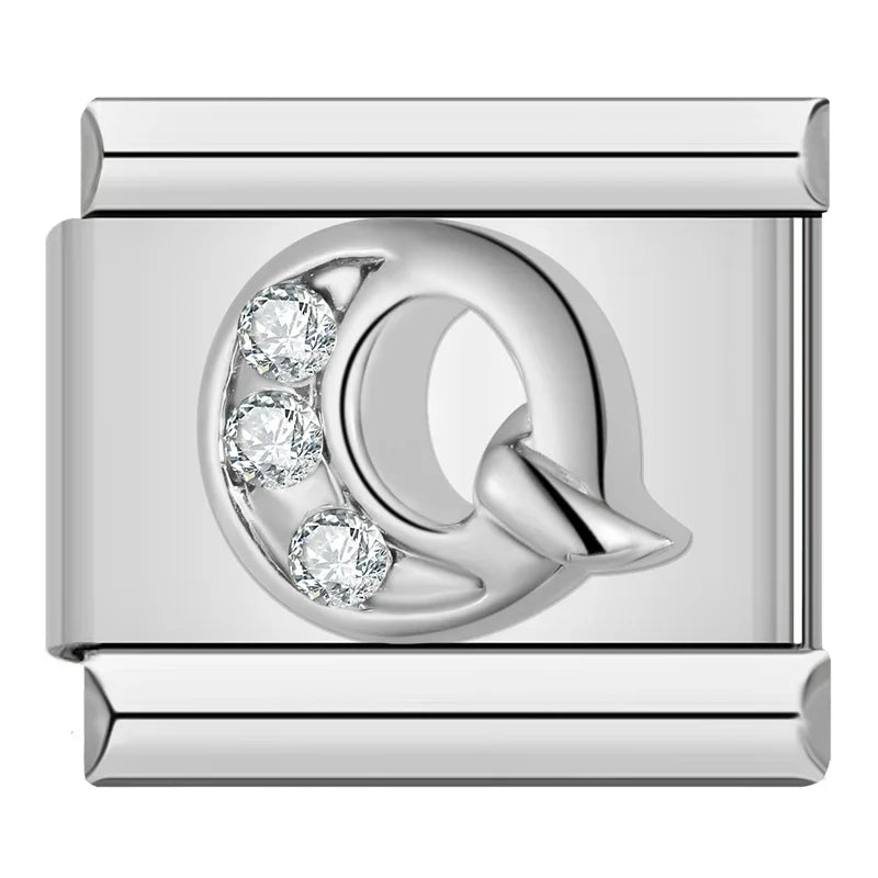 Italian charms letras brillos - Charmsymore