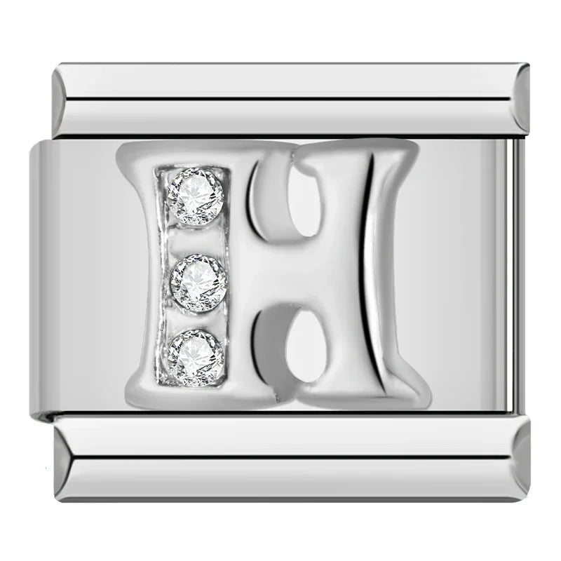 Italian charms letras brillos - Charmsymore