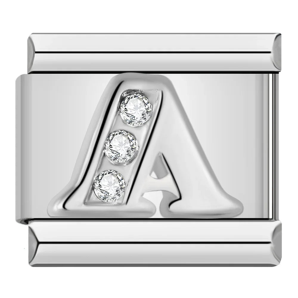 Italian charms letras brillos - Charmsymore