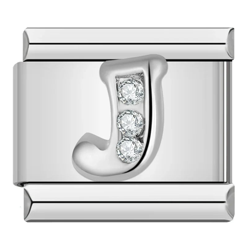 Italian charms letras brillos - Charmsymore