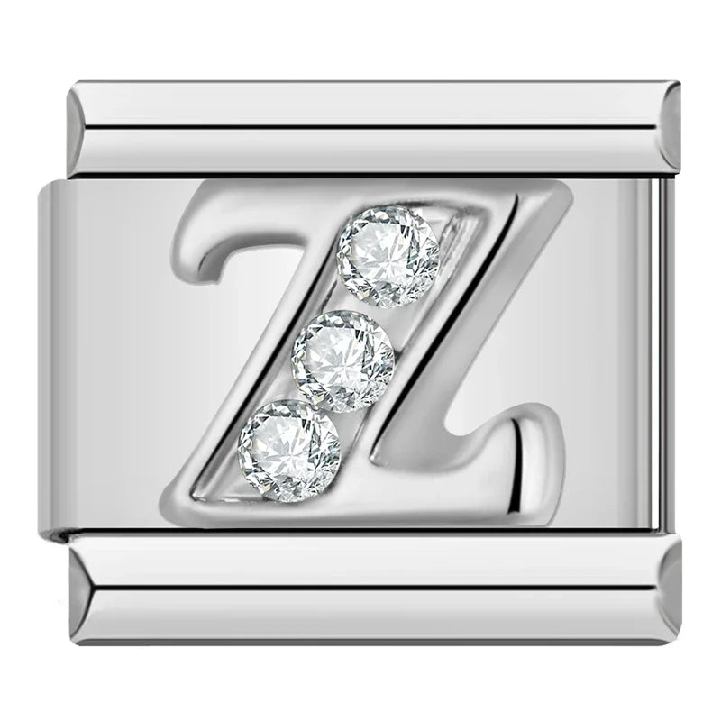 Italian charms letras brillos - Charmsymore