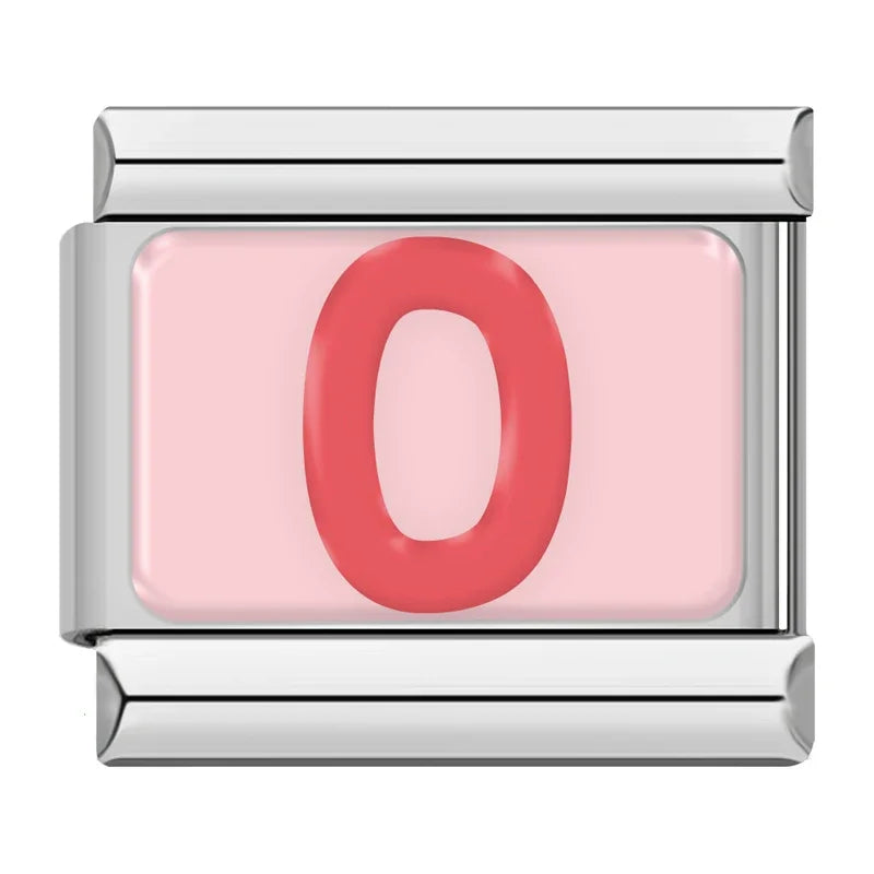 Italian Charms Letras Rosas - Charmsymore