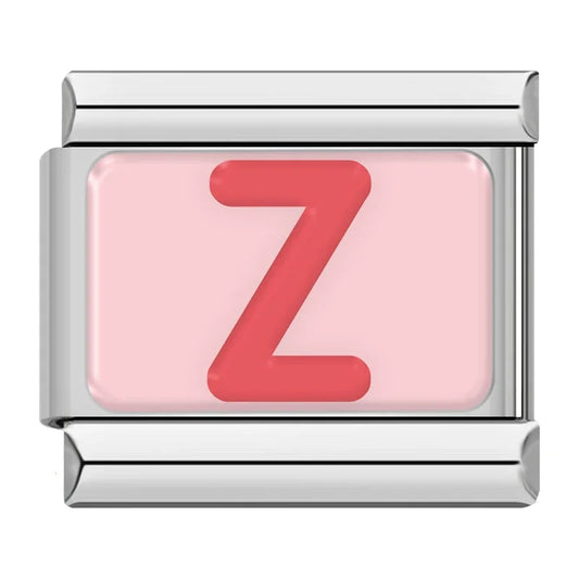 Italian Charms Letras Rosas - Charmsymore