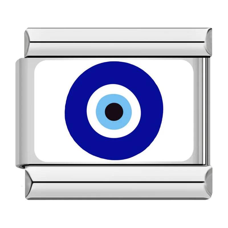 Italian Charms Evil Eye Stainless Steel