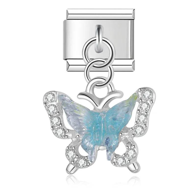 Italian Charms Mariposas Acero Inoxidable