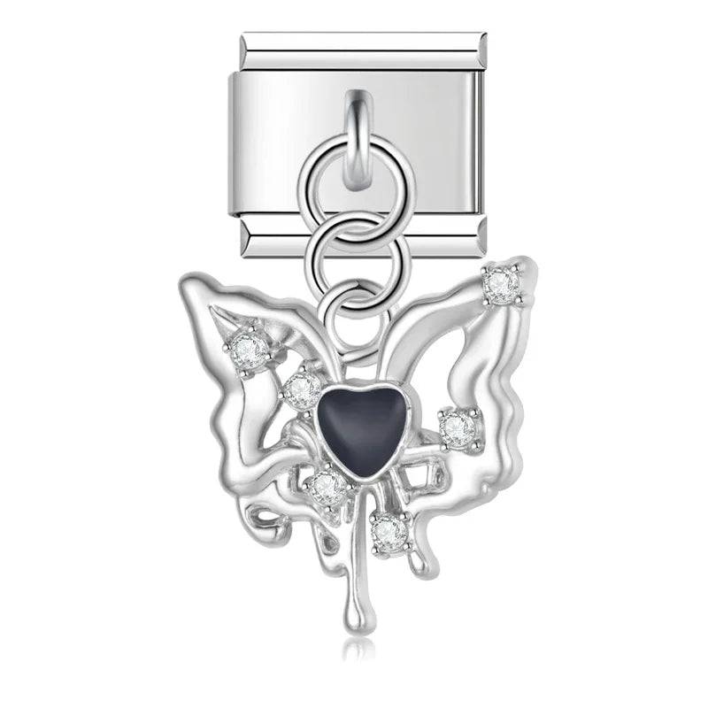 Italian Charms Mariposas Acero Inoxidable