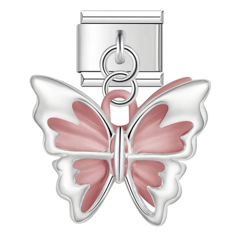 Italian Charms Mariposas Acero Inoxidable