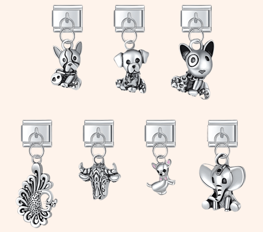 Italian Charms Mascotas Acero Inoxidable