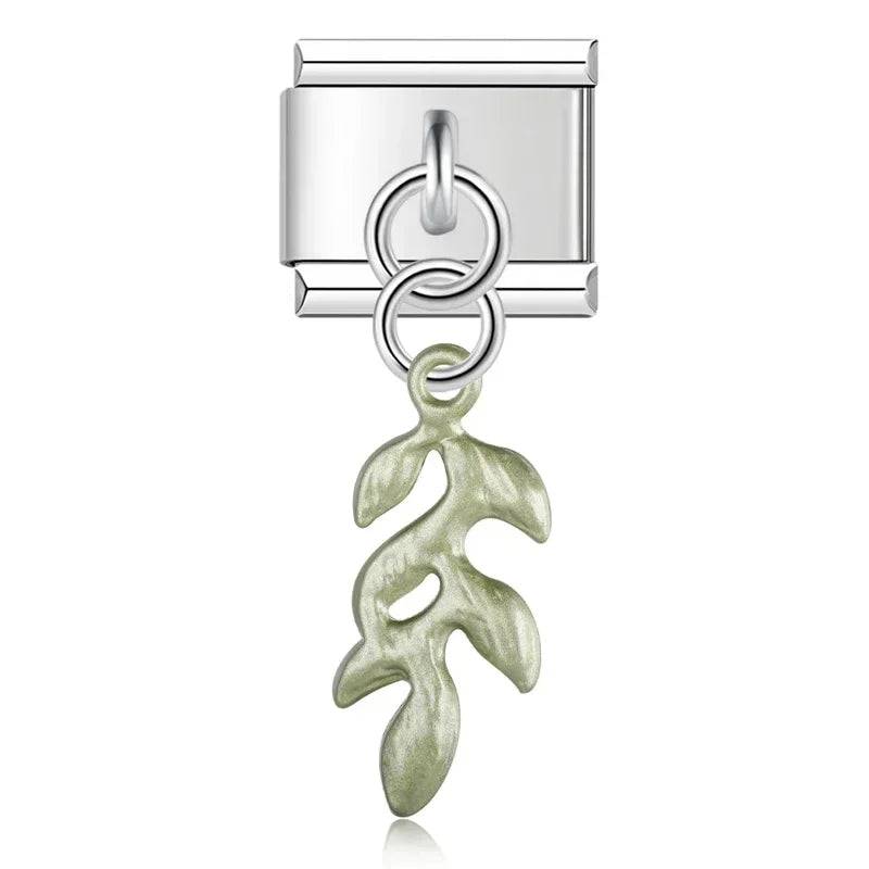 Italian Charms Plantas Acero Inoxidable