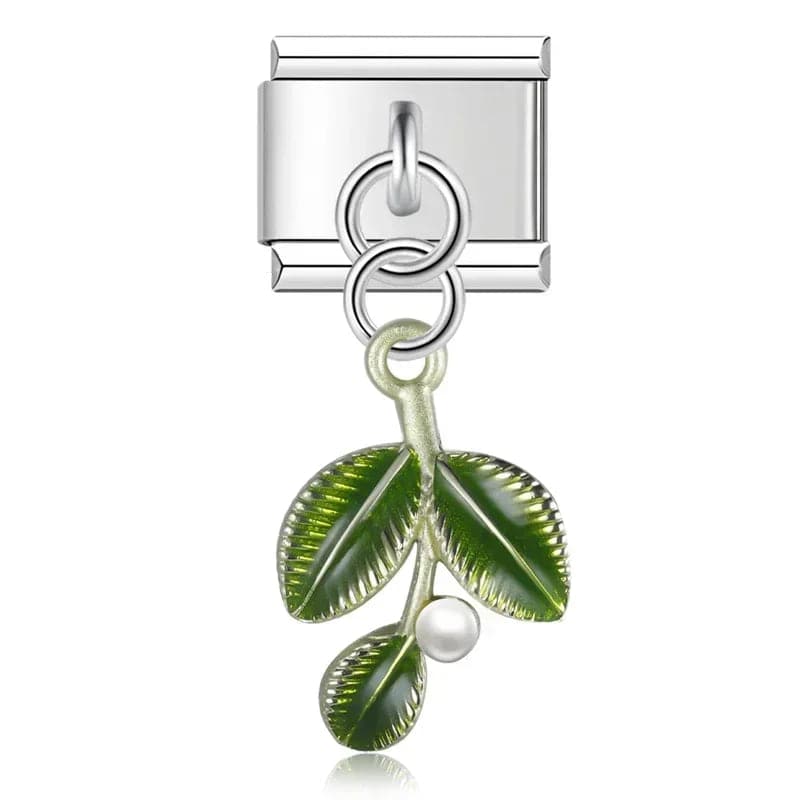 Italian Charms Plantas Acero Inoxidable