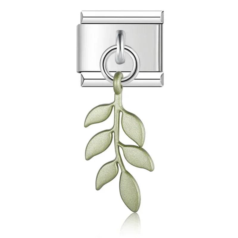 Italian Charms Plantas Acero Inoxidable