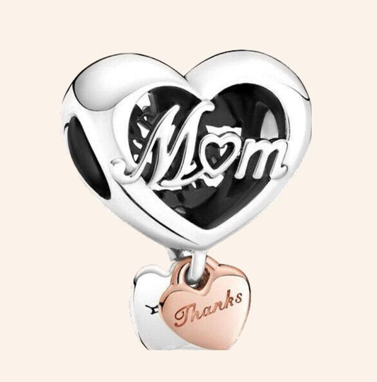 Mom Charm Plata S925 Entrega Inmediata