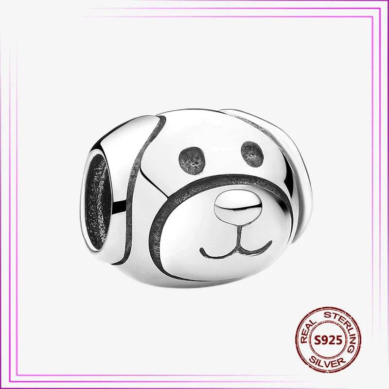 New 925 Sterling Silver Cute Dog Bead Cat Upscale Animal Charm plata de ley 925 For Original Charms Pendant Bracelet Jewelry