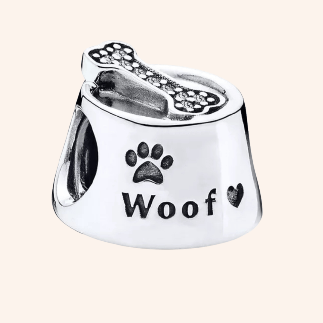 Plate Food Charm Silver S925