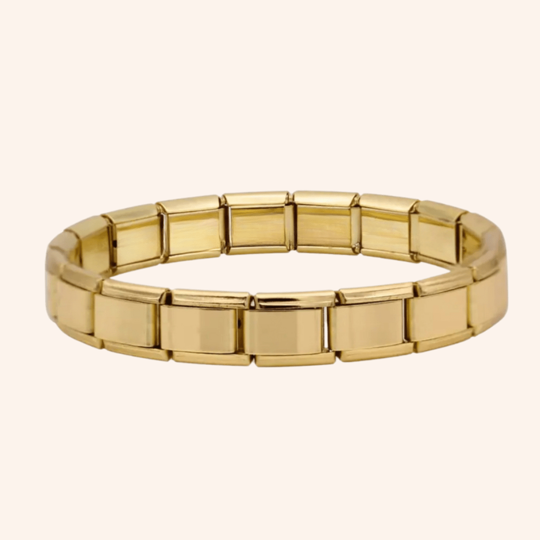 Gold Italian Stainless Steel Bracelet 