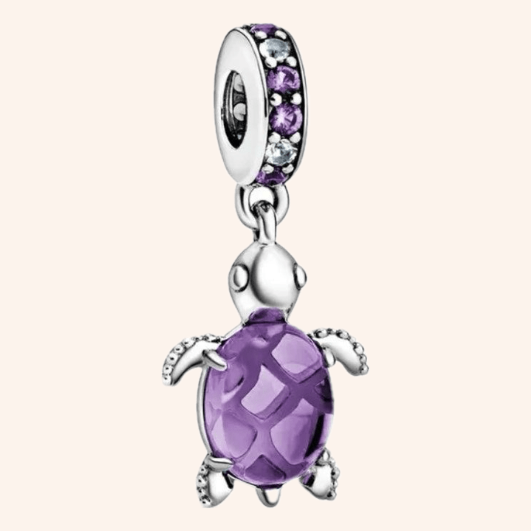 Purple Sea Turtle Silver S925